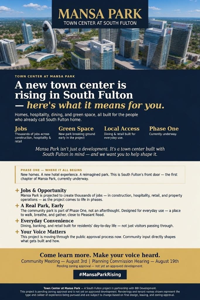 About Mansa Park — Community Information Flyer